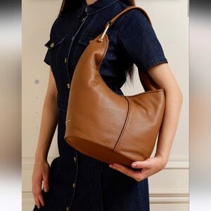 Michael Kors Cognac Leather Hobo Shoulder Bag